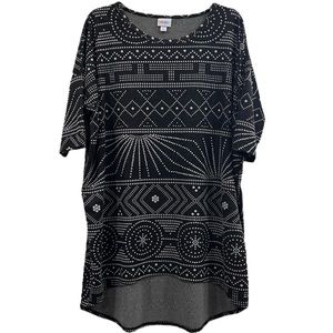 LuLaRoe Rare Unicorn Geometric Print Irma shirt
